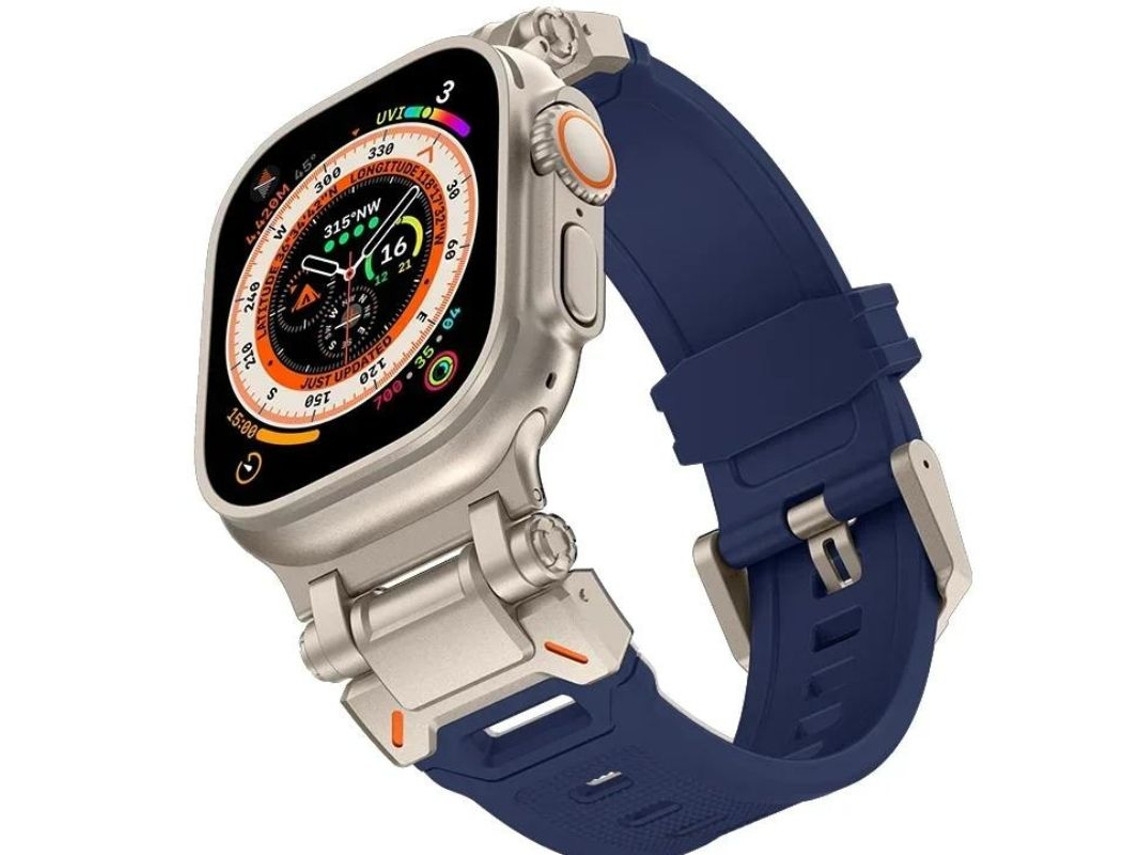 Pulseira para Apple Watch Series 3 38mm AZUL com design resistente e elegante (38mm)