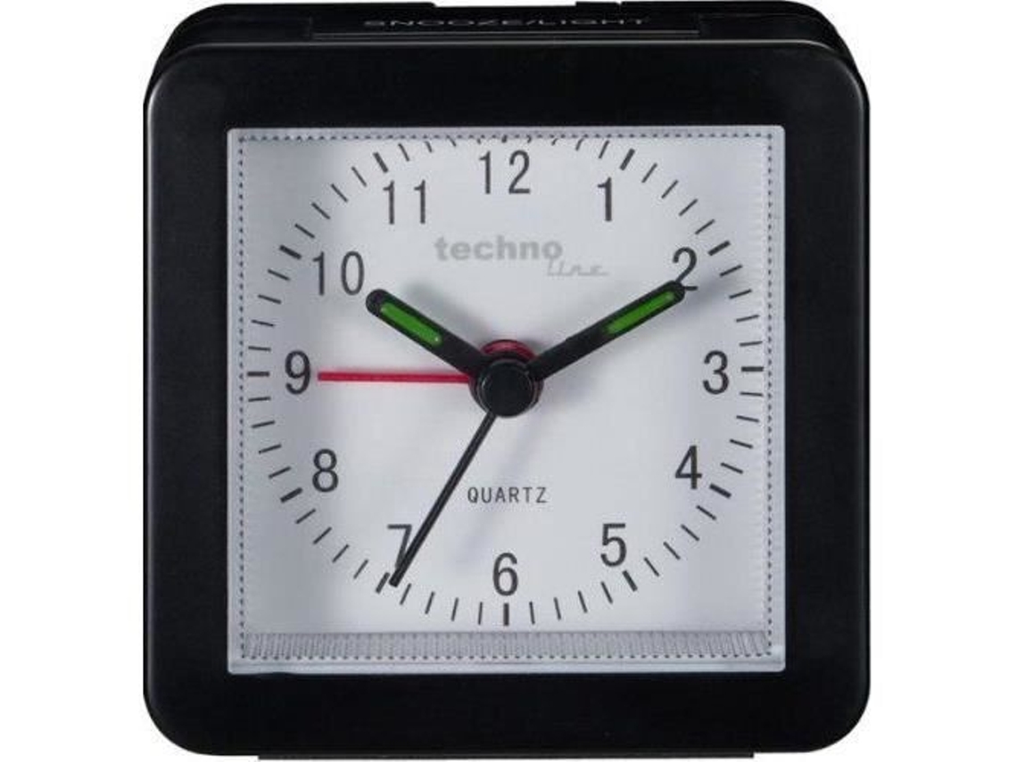 Despertador De Quartzo Technoline Geneva Black Sc Techno Line