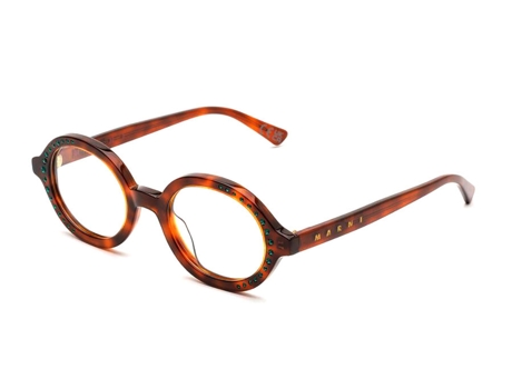 Nakagin Tower Optical Blonde Havana Aqk 51 Unissex Óculos De Grau Marni