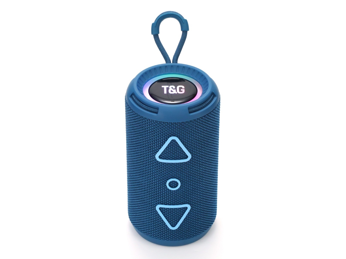 Coluna Bluetooth Portátil - Alto-falante Estéreo 360° - Resistente À Água Ipx5 - Som Hifi Premium - Azul
