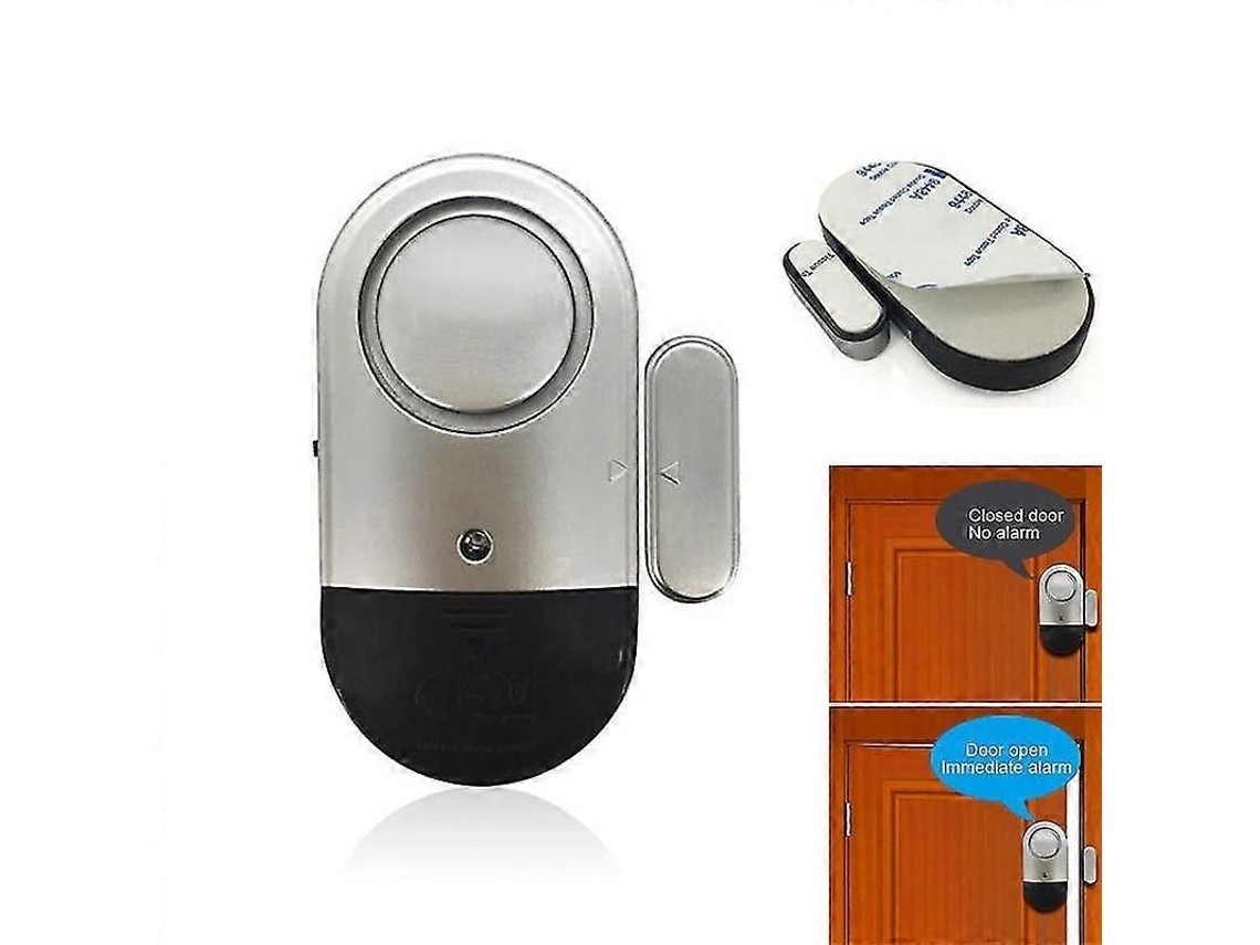 Wireless Magnetic Sensor For Doors And Windows, Smart Home Alarm Sensor With Siren.