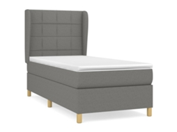 Box Spring Bed, Box Spring Beds Vidaxl Cinzeto Tecido (90 X 200 Cm)