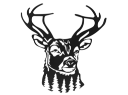 Arte de Parede Veado de Metal Rustico para Ambientes