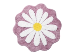 VYLARA Tapete Fofo Florido, 65x65cm, Antiderrapante, Lavável, Ideal Para Banheiro E Cozinha