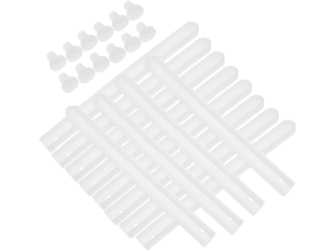 Conjunto De 6 Corrediças Gaveta Plástico Com Extensão Total, Silenciosas E De Deslizamento Suave, Para Armários Guias De