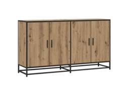 Vidaxl Buffet Carvalho Arttisan 134 X 35 X 76 Cm Derivados De Madeira
