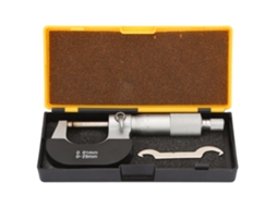 Micrômetro externo de aço para rolamentos, medidor de espessura de 0 a 25 mm, indicador de espessura de 0,01 mm.