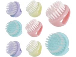 Conjunto de 8 esponjas sólidas para limpeza de unhas e mãos.