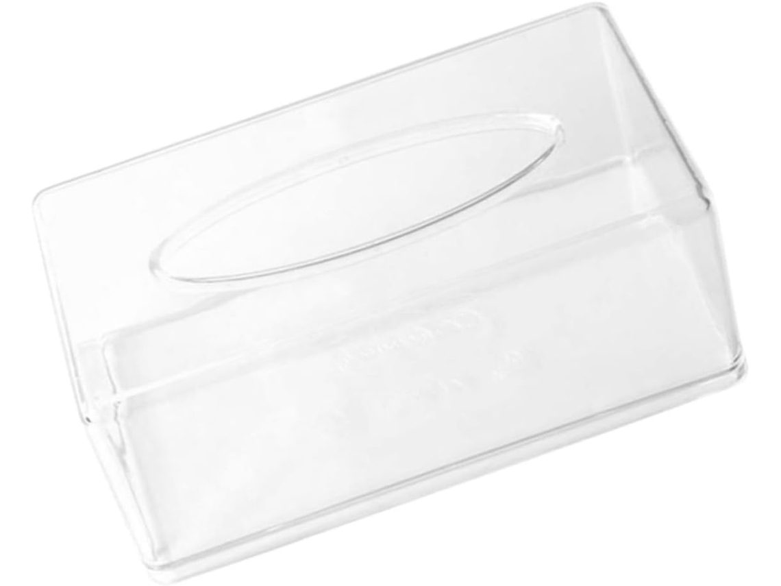 Dispensador De Lenços De Papel Retangular Transparente Para Banheiro E