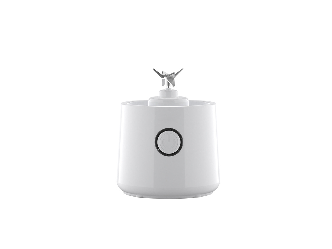 Lurelia Liquidificador Portátil Recarregável Usb, 400 Ml, Aço Inoxidável, Para Sumos, Branco