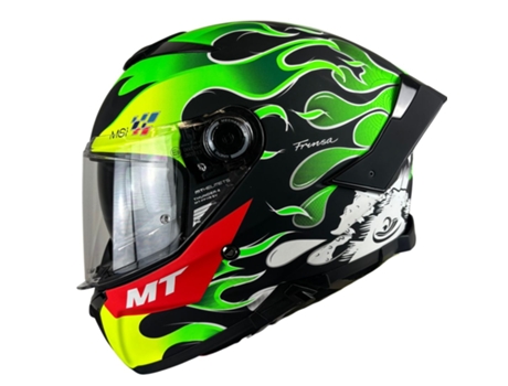 Capacete Mt Thunder 4 Sv Yamanaka 2024 B6 Preto/Vermelho/Verde S