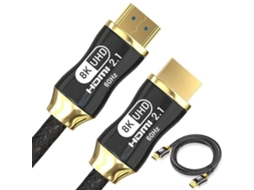 Cabo de Vídeo Hdmi 2.1 Ultra Alta Velocidade 8k 60hz 4k 120hz 1,5 M AQUAFORGE