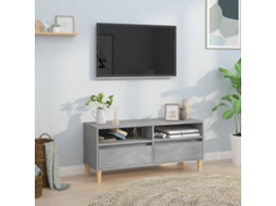Vidaxl Móvel P/ Tv 100x34,5x44,5cm Derivados de Madeira Cinza Cimento