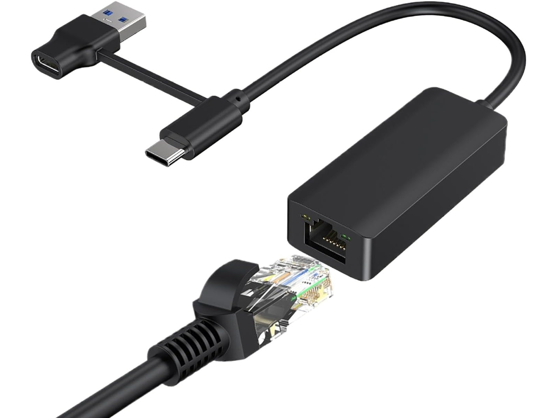De Rede Gigabit Com Fio Usb Para Computador Portátil (não Incluso)