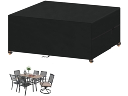 Capa protetora para móveis de jardim, capa impermeável para mesa de jardim, tecido Oxford 420D, 150 x 120 x 70 cm