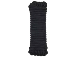 Vidaxl Corda De Barco 2 Mm 9 M Preto Poliéster