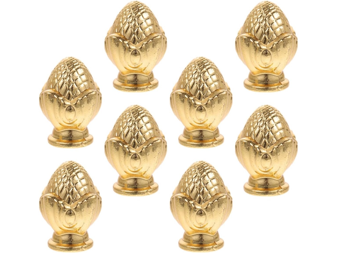 Conjunto De 8 Peças Para Decoração De Luminária De Chão, Acessórios Para Luminária Com Acabamento Dourado