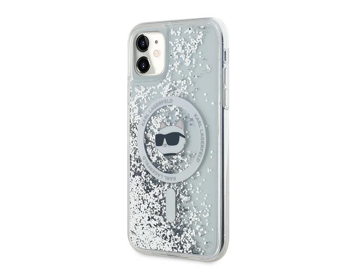 Capa para iPhone 11 KARL LAGERFELD Pele Sintética Rígida Transparente