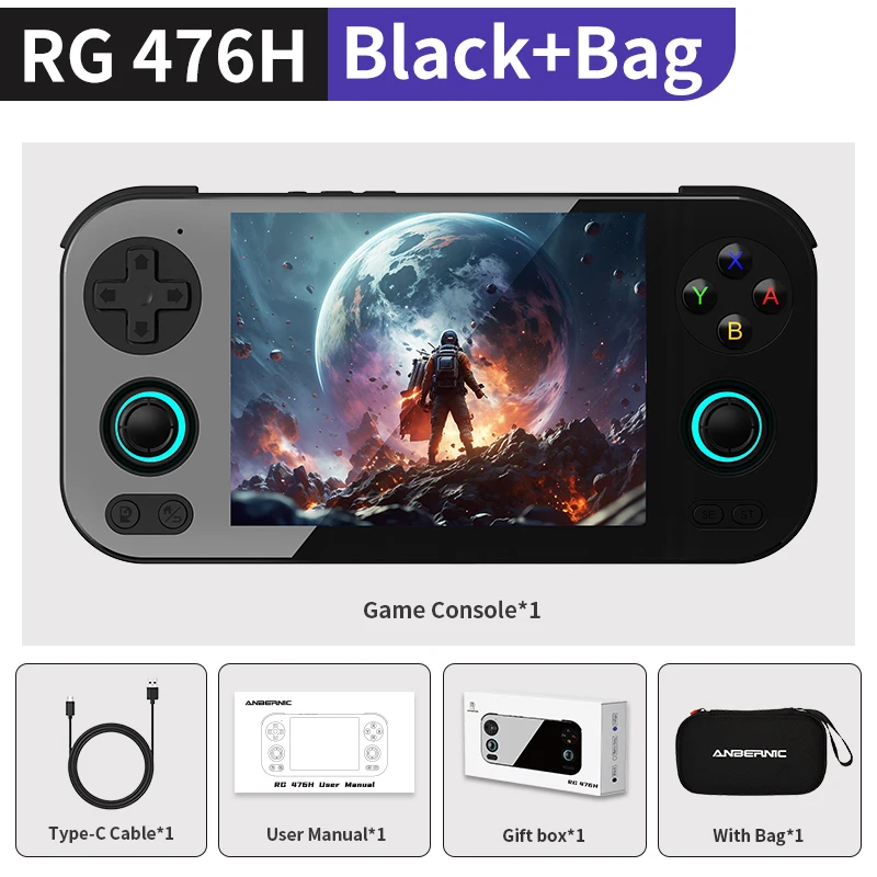 Consola de Jogos MDUG Rg 476h com Bolsa, 4,7" HD, Wi fi, sem Jogos