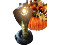 Luminária Noturna Em Estilo Gótico Com Cobra Peça Decorativa De