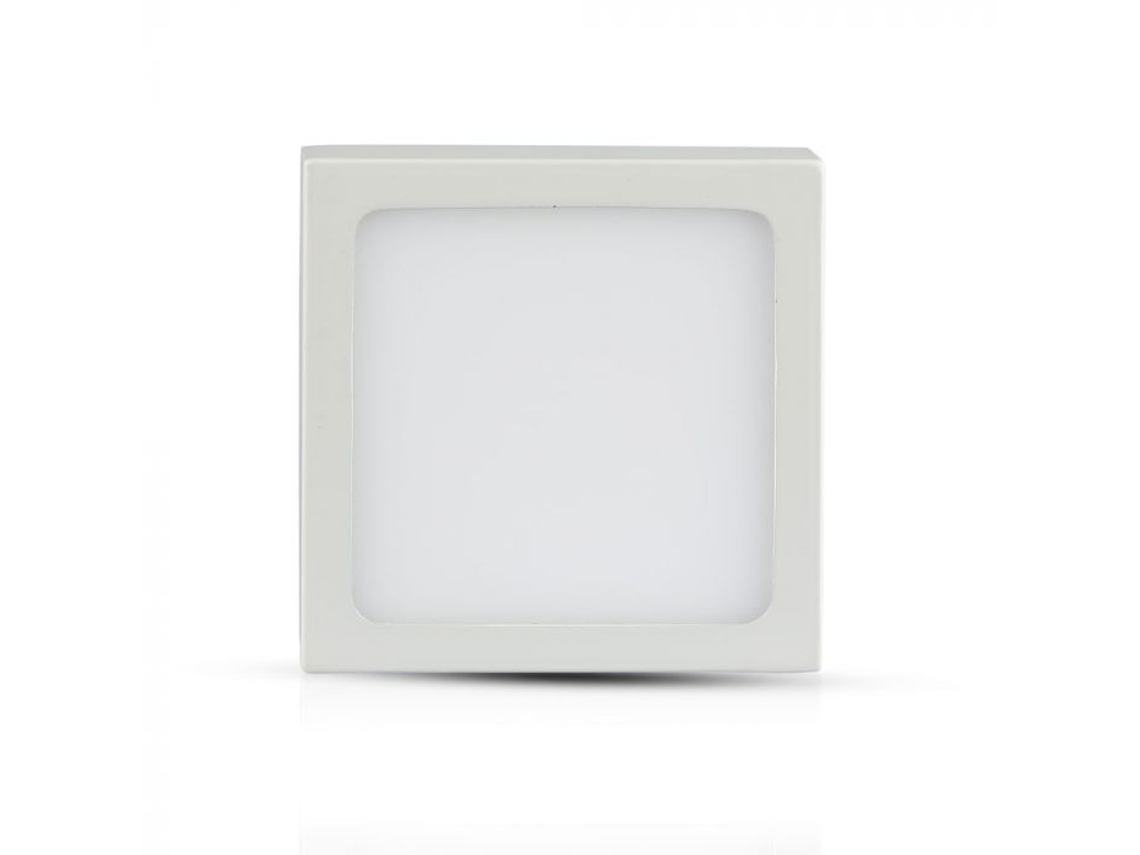 Painel Led de Superficie 6W Quadrado Premium Aro Branco Branco Neutro