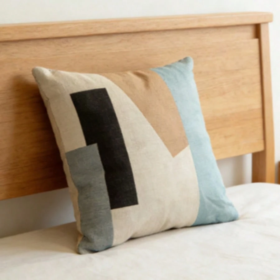 Conjunto Almofadas Decorativas Linho Hipoalergênicas Zíper Invisível 45x45
