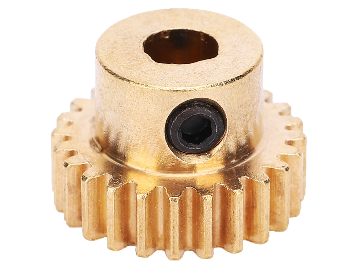Engrenagem de latão sprocket 24 dentes, 6mm buraco, módulo 0.8, para robô industrial