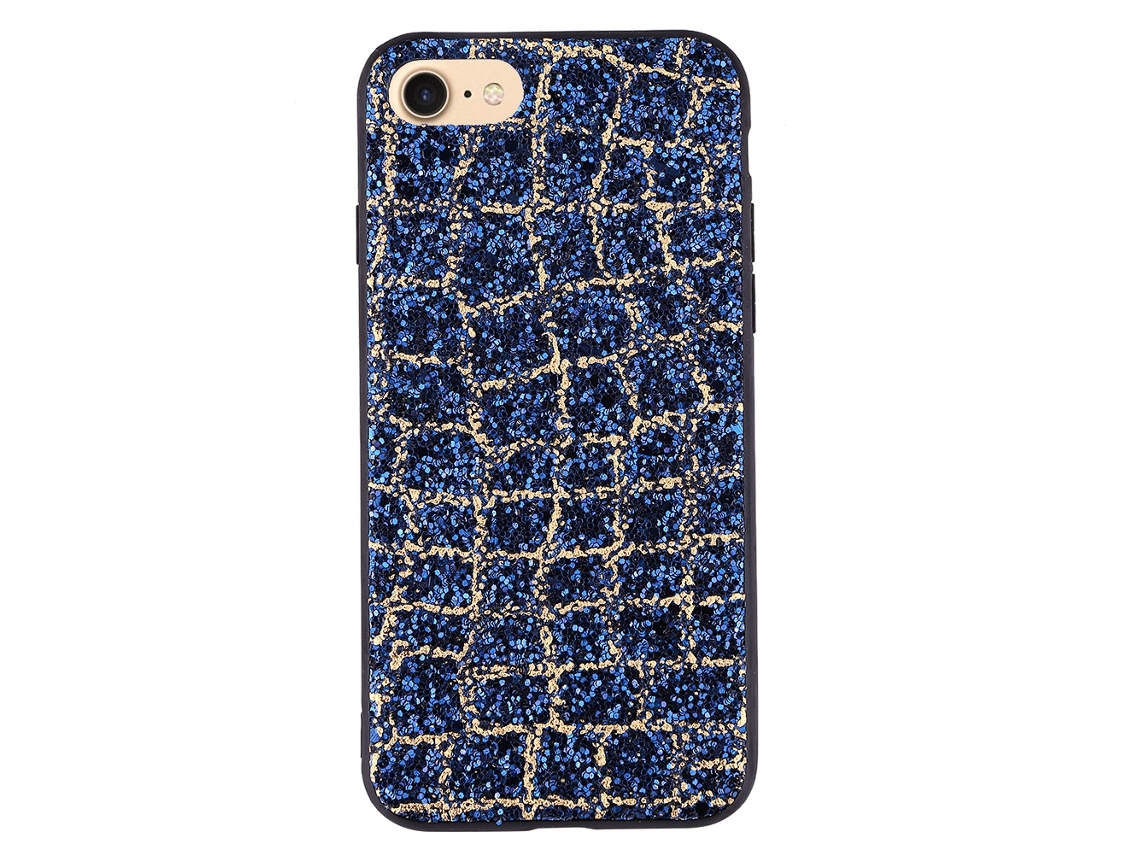 Capa LAXISCREED Iphone 7/8 Glitter Anti impact Azul