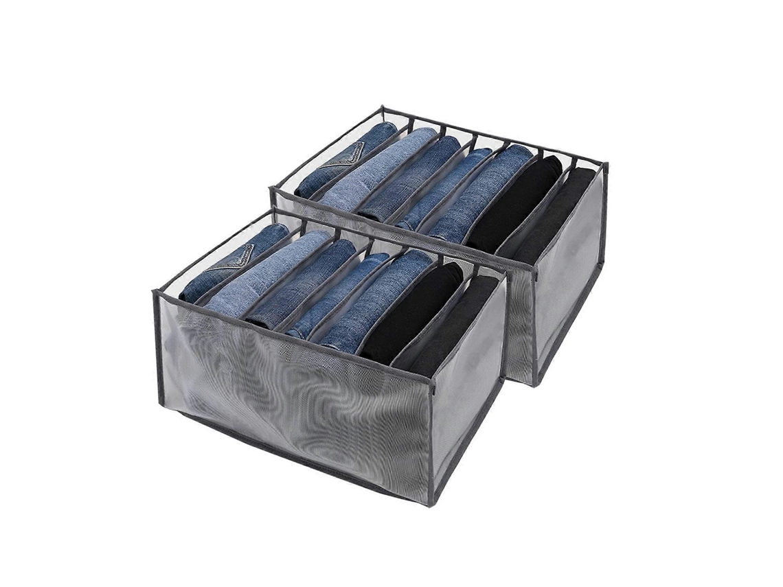 Organizador De Roupas Dobrável E Lavável Com 7 Compartimentos Para Jeans, Leggings E Camisetas. Olysi Shop