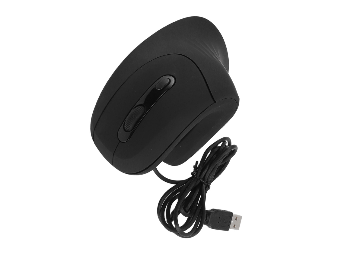 RATÓN ERGONÓMICO VERTICAL, cable, 4 DPI ajustables, clic silencioso, Windows, Chrome, Linux, S/MARCA