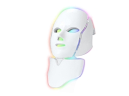 Máscara de Fototerapia Facial Azul e Vermelha, Led com 7 Cores para Terapia Luz, Terap Ia Luz em Casa Plugue Ue GOKOCO