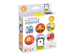 Jogo Educativo BANANA PANDA Jogo de Memória On The Go Vehicles (Idade Mínima Recomendada: 2 anos)
