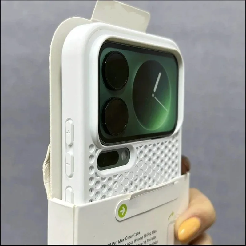 (branco Xiaomi 15) Capa Protetora Rígida Com Ventilação Magnética Magsafe E Tela Respirável