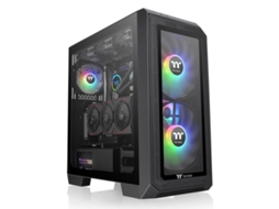 Caixa Semitorre Atx TT THERMALTAKE View 300 Mx Argb Preto Atx