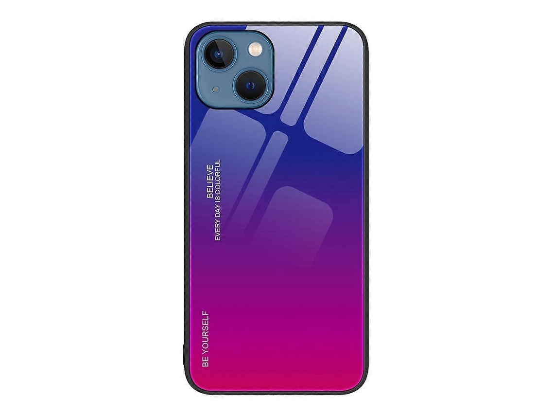 Lurelia Capa Iphone 14 Plus Vidro Rosa E Amarelo