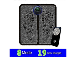 Massageador Elétrico Para Pés Ems, Tapete De Massagem Os Pés, Estimulador Circulação, Recarregável Via Usb