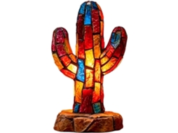 Abajur De Mesa Com Iluminação Suave E Estilo Retrô Artístico.