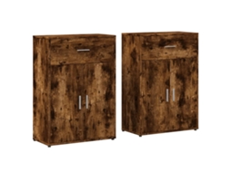 Sideboard, Sideboards Vidaxl Marrom Madeira Processada (n/a)