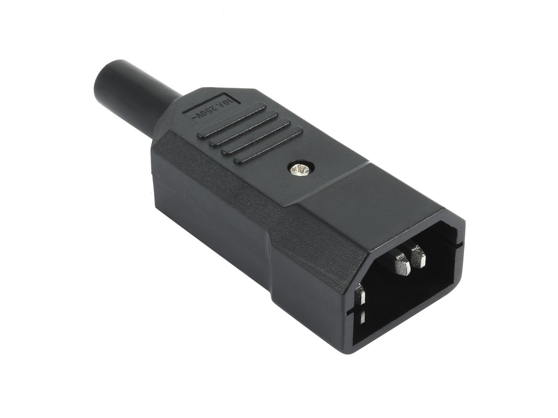 Adaptador de Tomada Reutilizável Iec C13 3 Zinco Ac 250v 10a , Preto CHABERLU