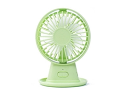 Ventilador Mini Mesa Dobrável 2 Lâminas Usb Verde 116