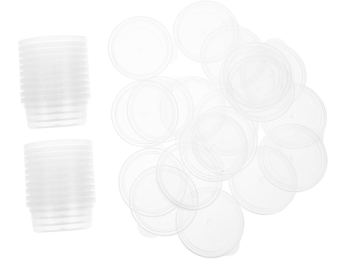 Caixa Organizadora Transparente Para 30 Peças De Miçangas Nuobesty, Mini Caixa Organizadora Para Hobbies.