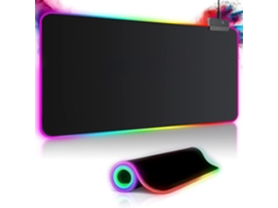 Pad de Mouse XXL 800 X 300 Mm 14 Modos de Iluminação 7 Cores Led À Prova D‘água e Sem Deslizamento ZYBLSSBB