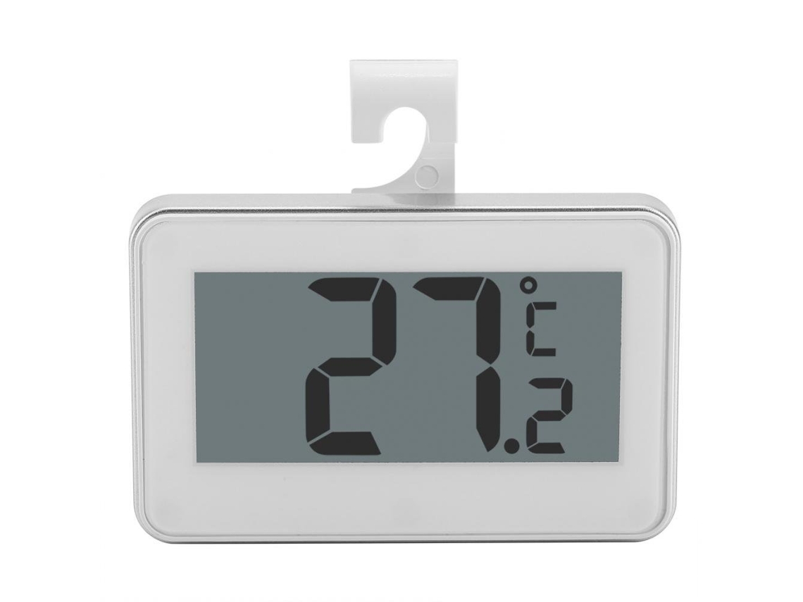 Termômetro Digital Para Geladeira Zerodis, Leitura Instantânea, Visor Lcd, Para Geladeira E Freezer, Com Suporte