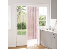 Vidaxl Cortina De Insetos Chenille Cinza Prata E Rosa 56 X 185 Cm