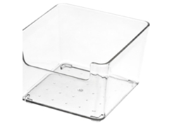 Bandeja Divisória de Armazenamento para Gaveta Transparente de Plástico Durável para Cozinha e Espaços Organizados | S/MARCA