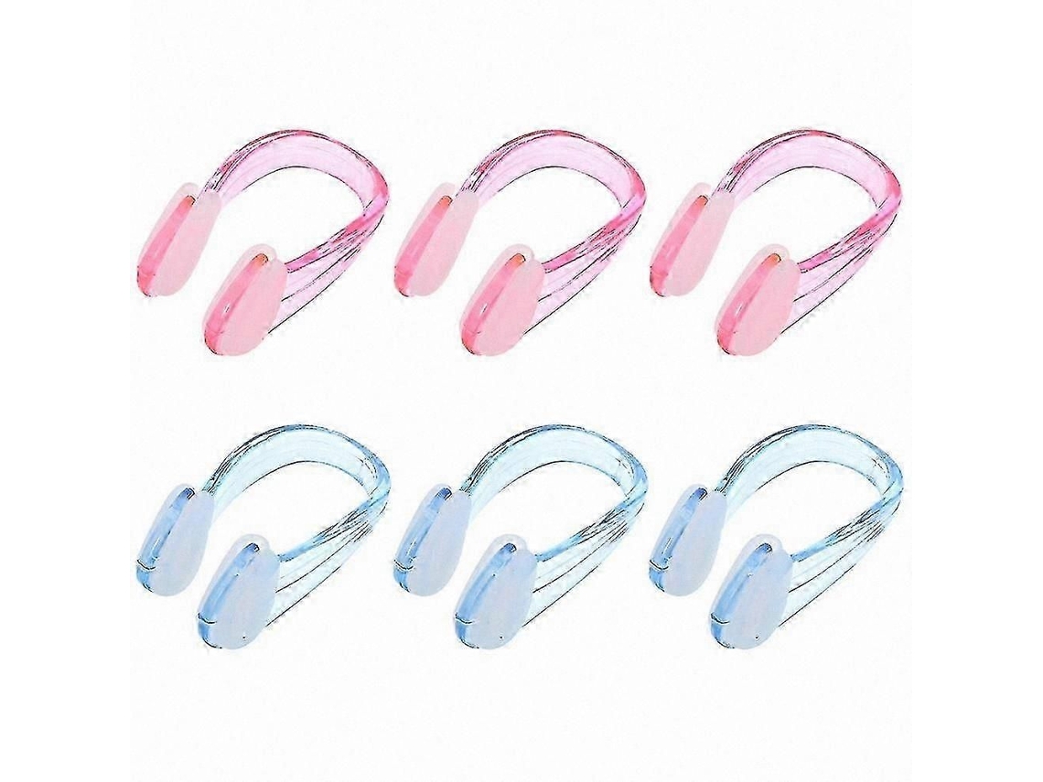 Clipes Nasais De Silicone Para Natação - Pacote Com 6 Clipes Ajustáveis ​​para Piscina E Atividades Aquáticas