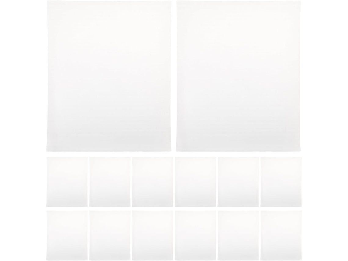 100 Pochettes Mousse Epe Anti-static Blanches, Reutilizáveis, Enveloppe D'assiette Rangement,