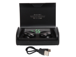 Fone De Ouvido Bluetooth 5.0 Sem Fio Touch Earbuds Com Display Led Para Esportes M21