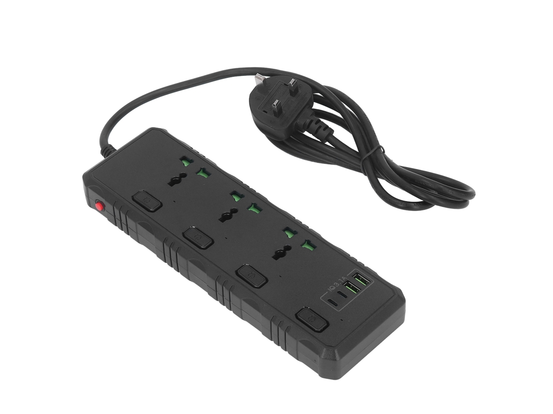 Laxiscreed Faixa De Energia 3000w Com Vários Contactos E Interruptores Independentes
