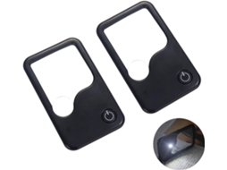 Lupa De Bolso 2x 4x Com Luz, Zqkla Aquaforge